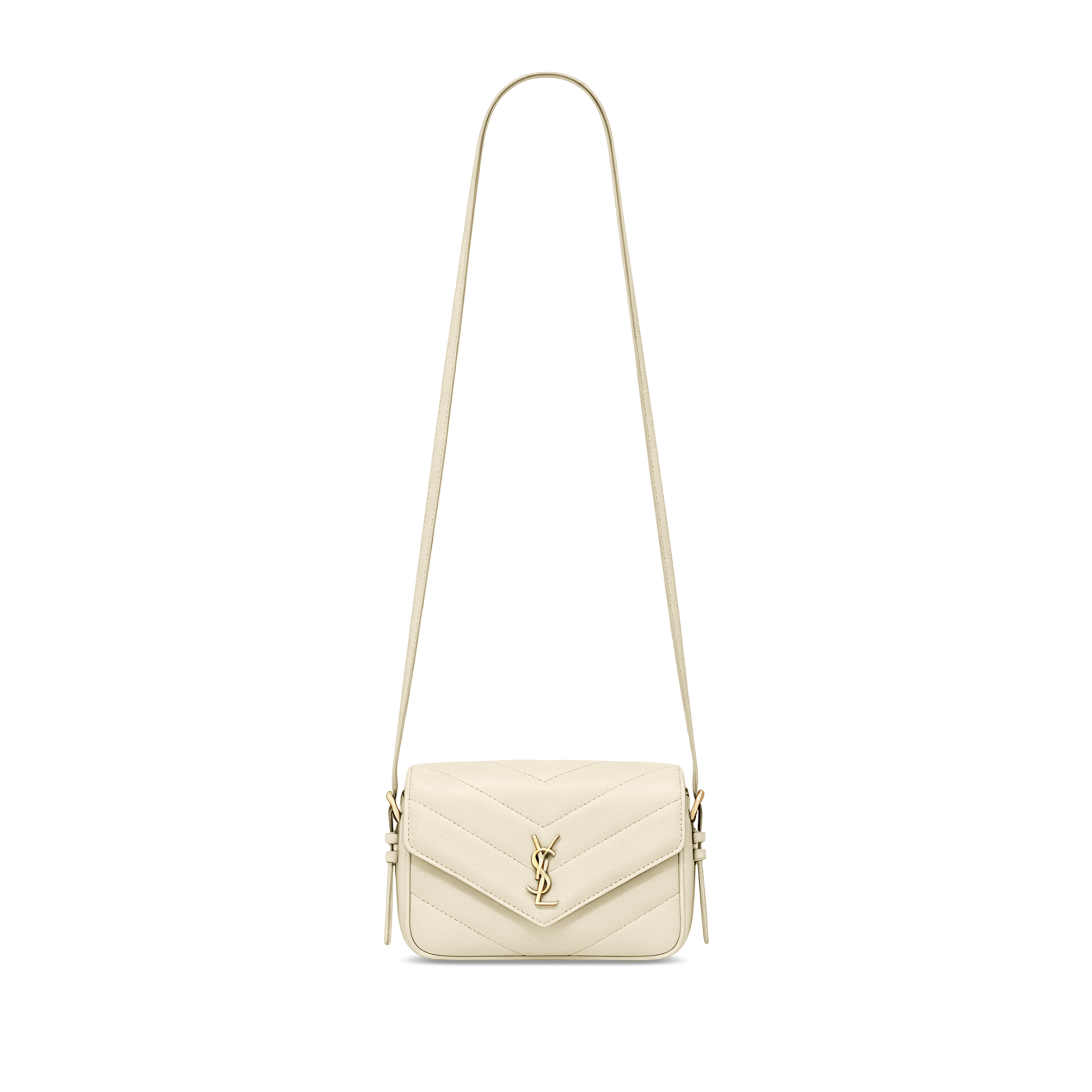 YSL LOULOU TOY CROSSBODY IN MATELASSÉ LAMBSKIN 873156 (21*14*5cm)